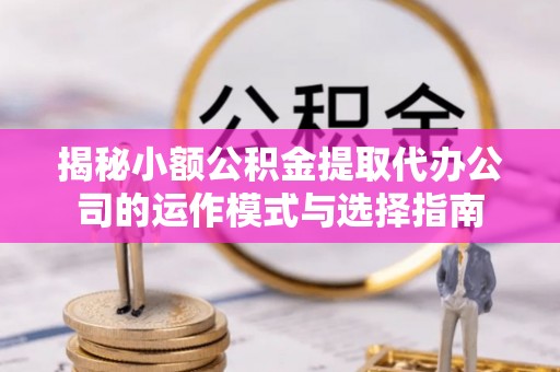 罗江揭秘小额公积金提取代办公司的运作模式与选择指南