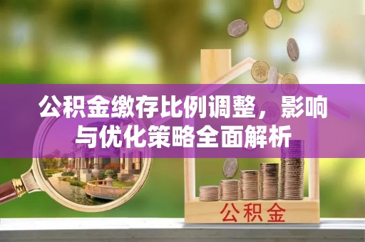 罗江公积金缴存比例调整，影响与优化策略全面解析