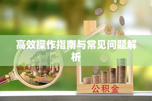 罗江高效操作指南与常见问题解析