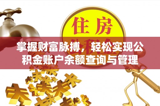 罗江掌握财富脉搏，轻松实现公积金账户余额查询与管理