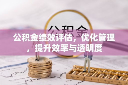 罗江公积金绩效评估，优化管理，提升效率与透明度