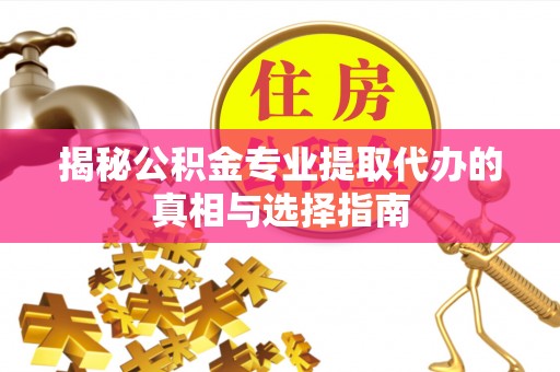 罗江揭秘公积金专业提取代办的真相与选择指南