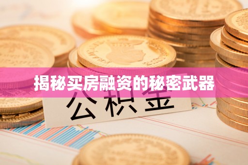 罗江揭秘买房融资的秘密武器
