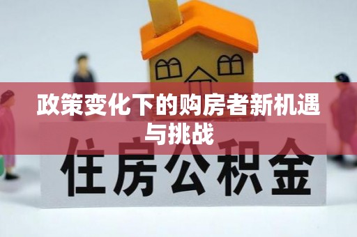 罗江政策变化下的购房者新机遇与挑战